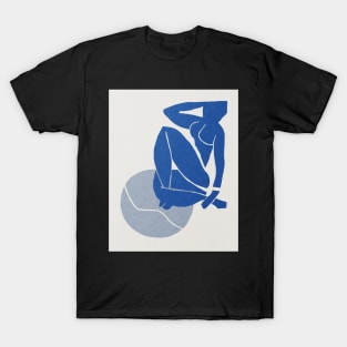 Blue nude Earth Henri Matisse abstract art T-Shirt